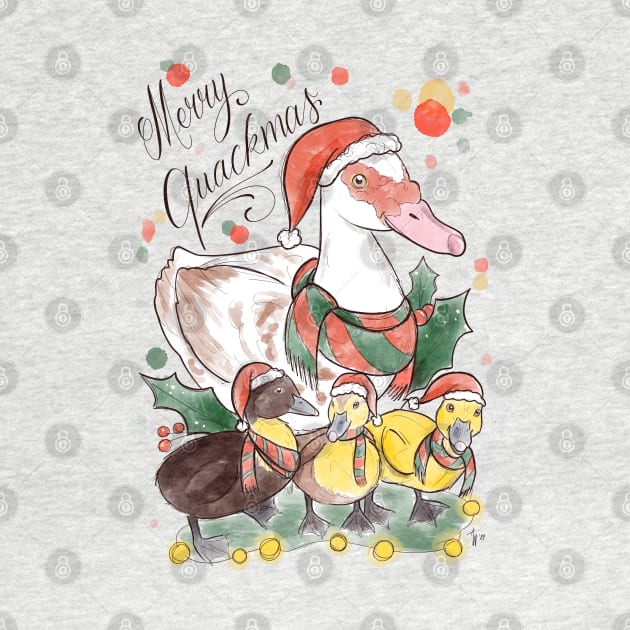 Merry quackmas by Jurassic Ink